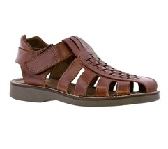 Mens Authentic Genuine Leather Mexican Huarache Chedron Fisherman Sandals - $39.95