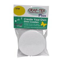 Craf-Tex 4 x 4 Double Sided Fusible Round Coaster Kit - $10.95
