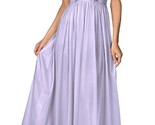 Shadowline Lingerie Silhouette 53 Inch Sleeveless Long Gown Peri Frost - $52.00