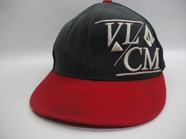 Volcom VL/CM Hat Red Black Gray Stretch Fit Baseball Cap - £15.62 GBP
