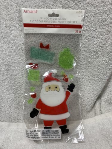 Ashland Christmas Window Gel Cling 25 pc Reusable &amp; Washable - $7.33