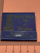Vintage Matchbook Cover  Sophie Kay’s Top Of Daytona Restaurant, FL gmg unstruck - £9.74 GBP