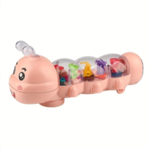 Caterpillar Baby Crawling Toy with Lights, Music, and Automatic Steering - Pink - $16.18