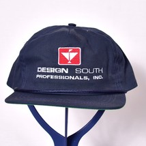 Design South Professionals Baseball Cap Strap Back Hat Navy &amp; White Duck... - $10.21