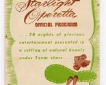 State Fair of Texas Fair Park Casino Starlight Operetta 1946 Program Ros... - $16.89