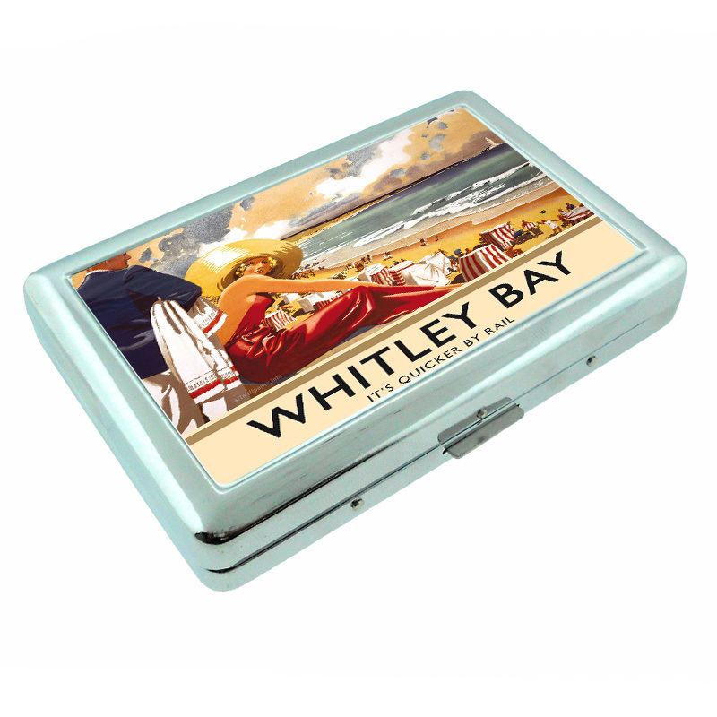 Vintage Poster D157 Silver Cigarette Case Holder Whitley Bay Quicker By ... - $16.78 Vintage Poster D157 Silver Cigarette Case Holder Whitley Bay Quicker By ... - $16.78