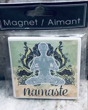 New-Refrgerator Ceramic Magnet-“Namaste”. ShipN24Hours - $367.37 MXN