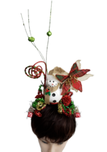 Let it, Snow! Ugly Christmas Festive Holiday Novelty Snowman Headband OOAK - £35.23 GBP