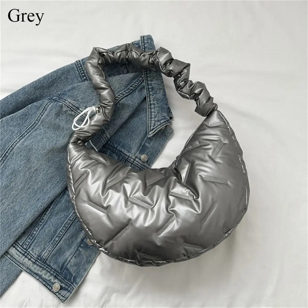 Cloud Quilted Shoulder Bags Elegant Solid Color Pleated Bubbles Messenge... - $18.23