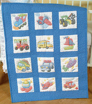 Jack Dempsey Needle Art Transportation Nursery Quilt Block Set - £9.37 GBP