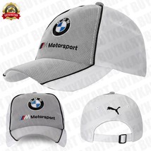 BMW M Motorsports Baseball Cap PUMA Original 3D Logo Polyester White Cap - £37.09 GBP