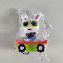 Hip Hop Toy Bunny Pull Back Size 2&quot; x 3&quot; In Plastic Unused - £4.49 GBP