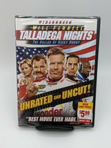 Talladega Nights: The Ballad of Ricky Bobby DVD NEW Unrated &amp; Uncut Wide Screen - £3.94 GBP