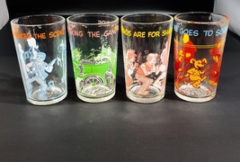 Set of 4 Vintage 1971-73 Archie Comics Glass Drink Tumbler 4.25&#39;&#39; 8oz. - £31.02 GBP