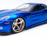 Jada 1:24 BigTime Muscle &quot;2006 Chevy  C6 Corvette Z06&quot; Blue *READ* - £20.63 GBP