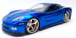 Jada 1:24 BigTime Muscle &quot;2006 Chevy  C6 Corvette Z06&quot; Blue *READ* - £20.59 GBP