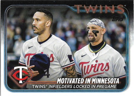 Carlos Correa Royce Lewis 2024 Topps #653 Minnesota Twins Baseball Card - £0.48 GBP