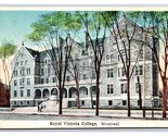 Reale Victoria College Montreal Quebec Canada Unp Wb Cartolina Q24 - $3.03