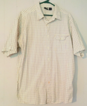 Vans men size XL shirt button close short sleeve 100% cotton striped - $13.83