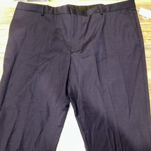 Nordstrom Men’s Shop Trim Dress  Pants Tech-Smart Size 46R Navy Blue. NW... - $34.64