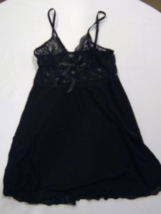 NWT Avid Love Womens Small Black Lingerie Lace Babydoll Strap Chemise - £11.72 GBP