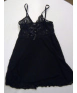 NWT Avid Love Womens Small Black Lingerie Lace Babydoll Strap Chemise - £11.76 GBP