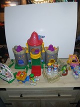 30 Pc Fisher Price Little People Kingdom Castle With Accessories 2003 Mattel  - $67.87