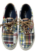 Sperry Men&#39;s Striper II Top Sider Madras Preppy Boat Shoe Sneaker STS19310 - $33.25