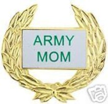 UNITED STATES ARMY MOM MOTHER GOLD  WREATH BRASS  PIN - £11.41 GBP