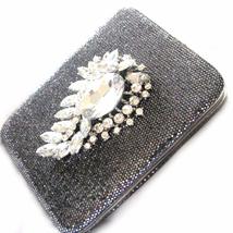 Hand Embellished Rhinestone Accent Crystal Credit Card Holder  - $25.00