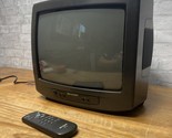Sharp 13F -M100  13&quot; CRT Television TV RETRO GAMING 1995 VTG W Remote Ex... - $88.11