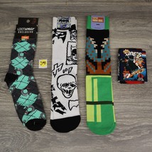 Loot Crate Wear X4 Pairs Action Figure Mix and Match Adult Non-Slip Socks Games - £39.09 GBP