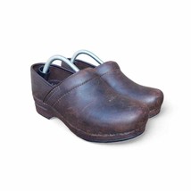 Dansko Professional Brown Suede Clogs - Comfort Size 37 US 6.5-7 - £37.78 GBP