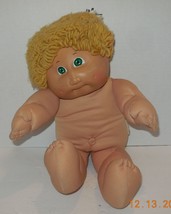 1985 Coleco Cabbage Patch Doll Boy Blonde Hair Green Eyes Xavier Roberts VTG - £38.84 GBP