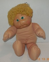 1985 Coleco Cabbage Patch Doll Boy Blonde Hair Green Eyes Xavier Roberts VTG - £39.66 GBP