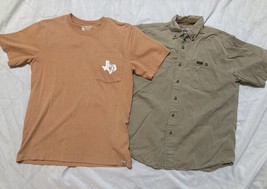 Lot Of 2 Carhartt Medium Men’s shirts. Button  Shirt and pocket Tee - £11.11 GBP