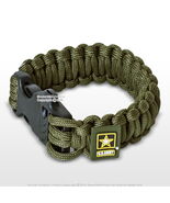 Set of 2 U.S. Army Licensed 550 Paracord Rescue Bracelet - $15.82