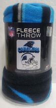 Carolina Panthers 50&quot; by 60&quot; Fleece Helmet Throw Blanket - NFL - $14.54