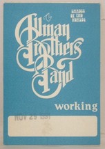 ALLMAN BROTHERS - GREGG - ORIGINAL CLOTH CONCERT TOUR BACKSTAGE PASS *LA... - £7.96 GBP