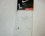 Nike Elite Support Running Socks White Unisex Womens  6-10 Mens Sz 6-8 M... - £12.33 GBP