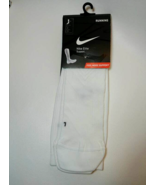 Nike Elite Support Running Socks White Unisex Womens  6-10 Mens Sz 6-8 M... - £12.47 GBP