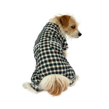 House of Barker Plaid Classic Dog Pajama, Blue (XXS / 9&quot;- 12&quot; Chest Girt... - $226.73 MXN