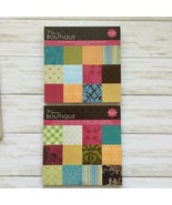 Memory Boutique Paper Pads Pattern Papers Lot of 2 Books NEW 8&quot; x 8&quot; 70 ... - $15.63