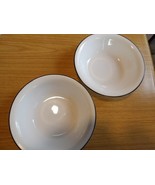 (2) Corelle Boutique Brushed Dinnerware Vitrelle Cereal Bowl White Cobal... - £9.72 GBP