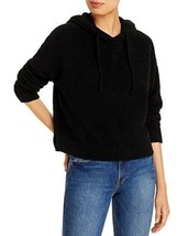 MSRP $68 Aqua Fuzzy Hoodie Black Size Medium - $30.69