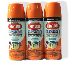 Krylon Fusion For Plastic Spray Paint Gloss Pumpkin Safety Orange 2337 L... - $1,667.81 MXN