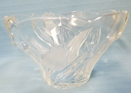 Mikasa Spring Debut Crystal Nut Candy Sweets Bowl Tulips Glass Etched 4&quot; - £19.90 GBP