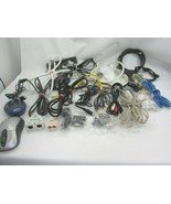 Lot 34 Computer Cables Power Cords Adapters 48362 Telephone - £15.81 GBP