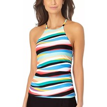 MSRP $68 Anne Cole Women&#39;s Removable Cups Halter Tankini Top Size Small - £13.06 GBP