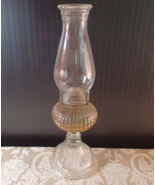Vintage Glass Hurricane Oil Lamp &amp; Globe - 17&quot; Tall - €27,29 EUR